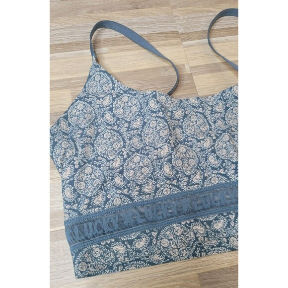 Lucky Brand Women's Size XL Spagetti Strap Tank Top Sports Summer Floral - Picture 3 of 10